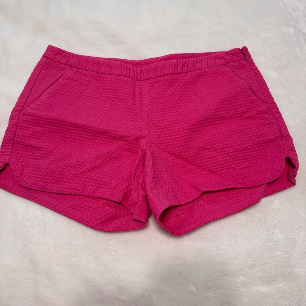 Lilly Pulitzer Hot Pink Textured Adie Shorts